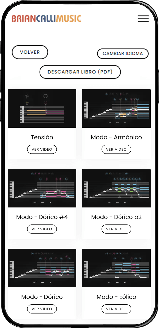 App en teléfono vertical