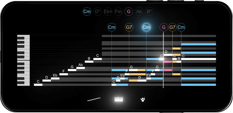 App en teléfono horizontal
